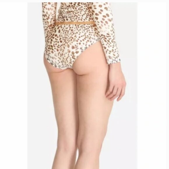 Johnny Was Sexy Oksana Hipster Safari Animal Print Bikini Bottom Size X-small - Picture 2 of 4
